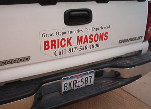 We Are Always looking for Great Brick Masons
