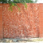 Sagging Brick Fence Panel
